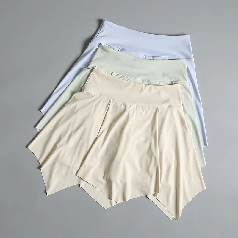 High Waist Fitness Skirt Women's Summer Running Tennis Badminton Short Skirt Slimming Yoga Sportswear A-Line Skirt