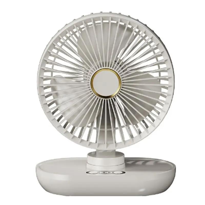 

A66Z Small Table Fan Portable Desktop Fan Mini Desk Fan Electric Air Circulator USB Rechargeable With Digital Display