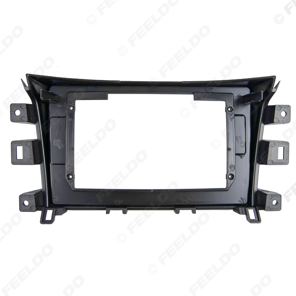 FEELDO Car 2Din Audio Face Plate Fascia Frame For Nissan Navara 14-15  9