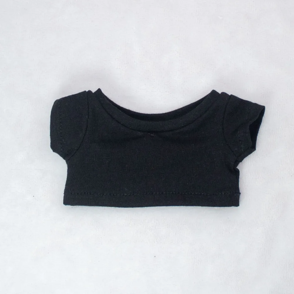 Multi-color Plain Basic Short Sleeve T-shirt For 10cm 15cm 20cm Cotton Doll Fresh Casual Daily Inner Layering Doll Top Outfit