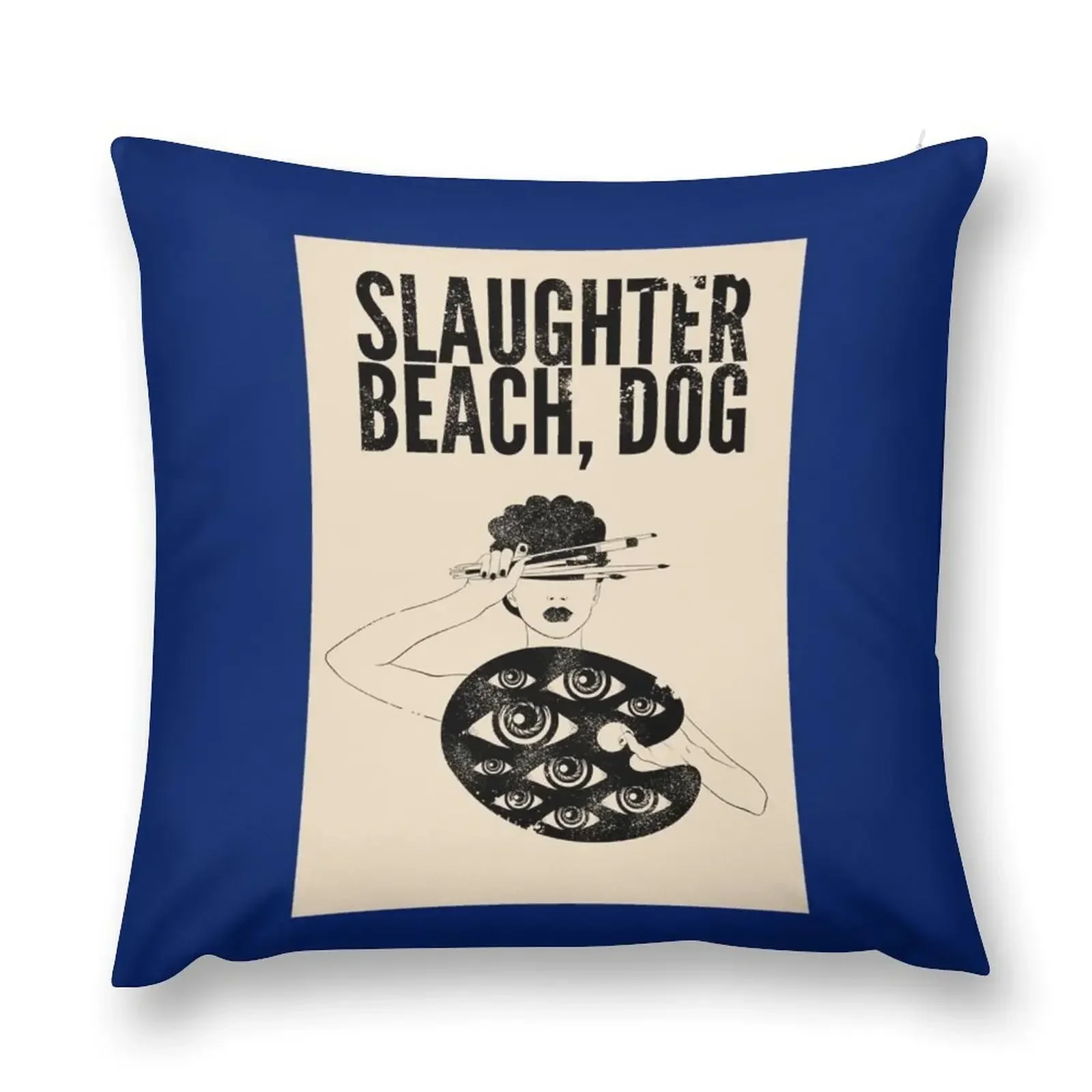 

Slaughter Beach, Dog - Vintage Logo Throw Pillow Cushions Cover Pillow Decor Cushion Cover Set ornamental pillows pillow