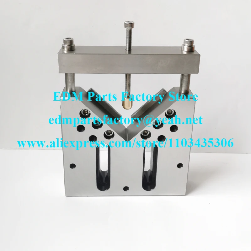 

Stainless Steel High-Precision Round Clamping Vise, 0-100mm Range for WEDM/CNC - Heavy Duty Workpiece Clamp