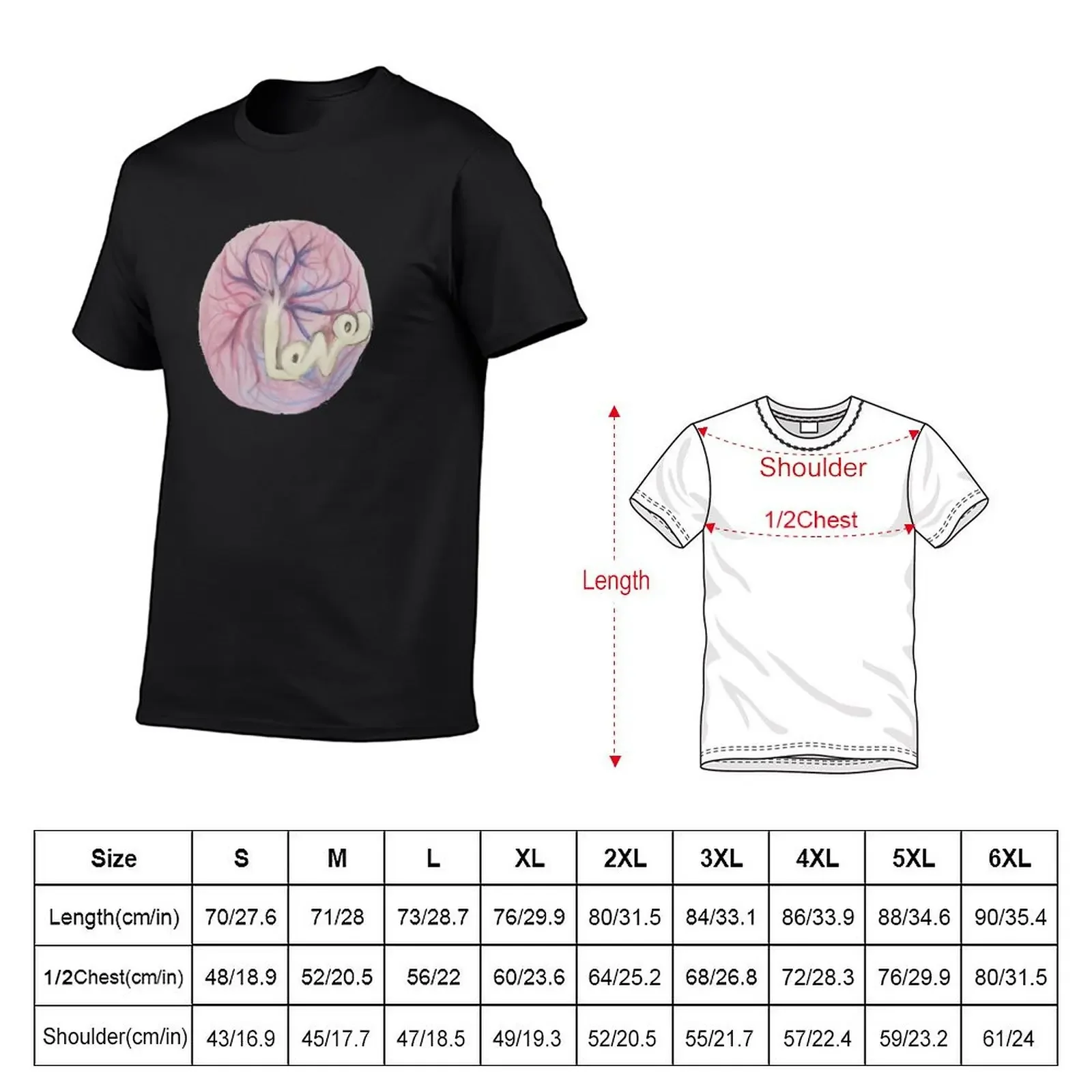 Placenta Love T-Shirt cotton graphic tees vintage graphic tee anime fruit of the loom mens t shirts