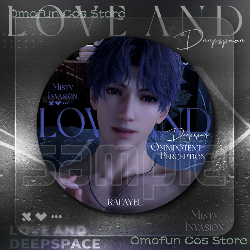 

Game Love and Deepspace Cosplay Caleb Xavier Sylus Zayne Rafayel Couple Brooch Collection Badge Decors Couple Game Button Pins