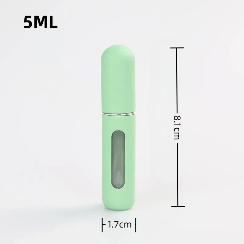 Mini botella de Perfume con relleno inferior de viaje, Color caramelo, 1 piezas, 5ml, espray de subembotellado líquido, Frasco recargable portátil, cosmético vacío