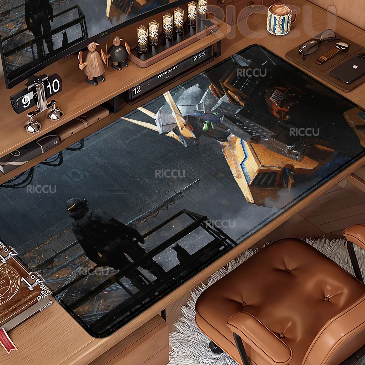 

HD Mechanical Warrior Gundam Mousepad XXL Desktop Pad Game Mousepad Gaming MousePad Large Deak Mat Gift for Boys for oIverwatch