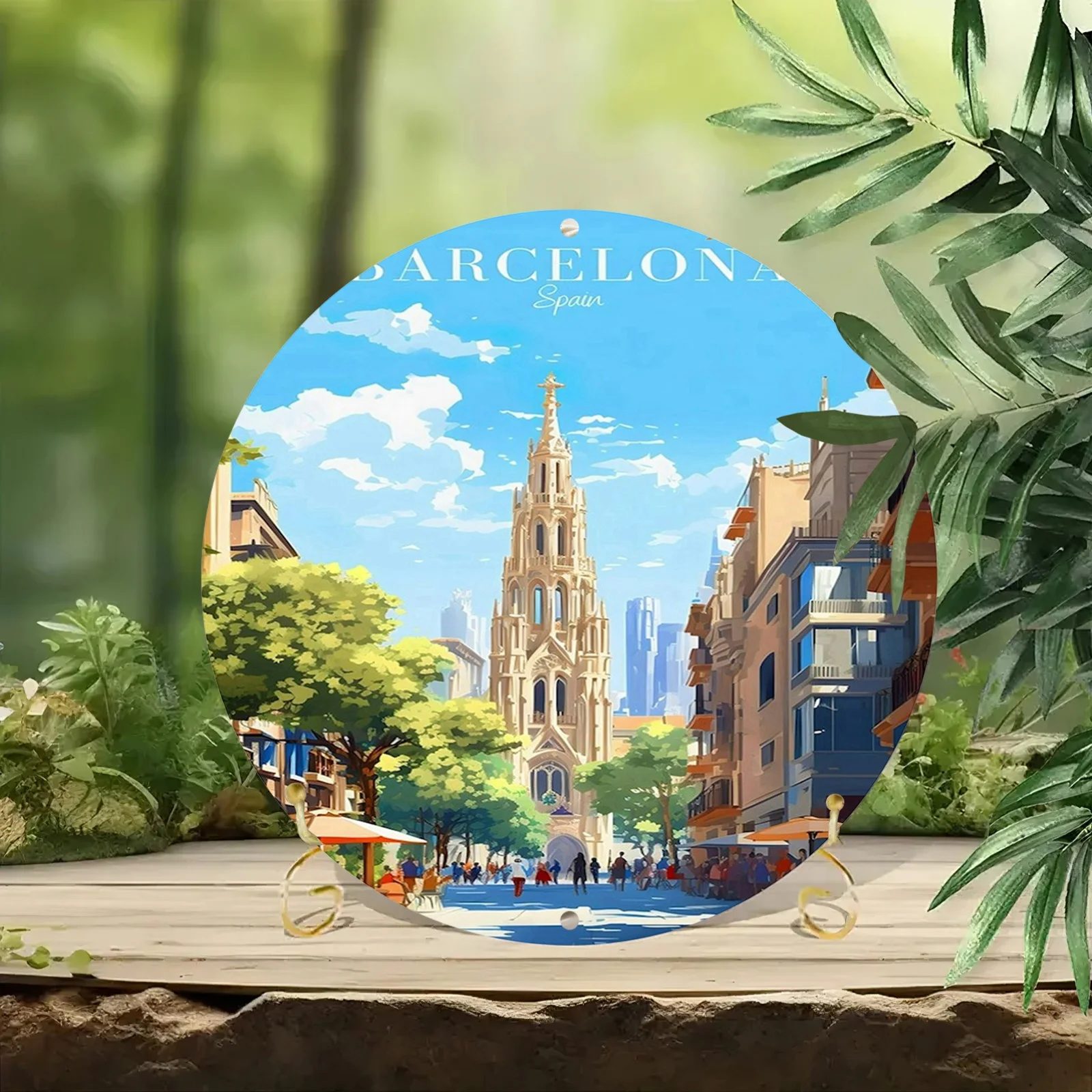 Barcelona Spain Scenic Illustr - Home Barcelona ulasan dan harga