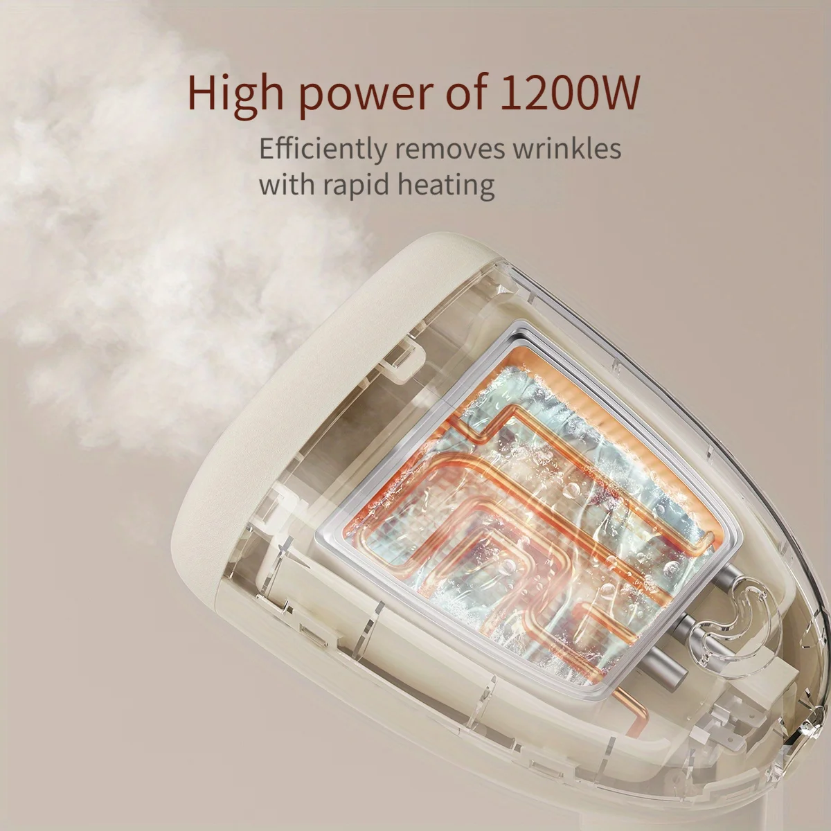 เตารีดไอน้ำแบบพกพาขนาด1200W, เตารีดไอน้ำพกพาขนาด260มล. ความร้อนเร็วสำหรับรีดเสื้อผ้า