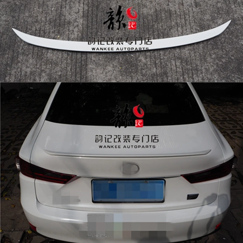 FRP resin Rear Trunk Boot Duck Spoiler Back windshield Wing For Lexus IS IS250 IS300 IS350 2014-2017 TOMS Styling