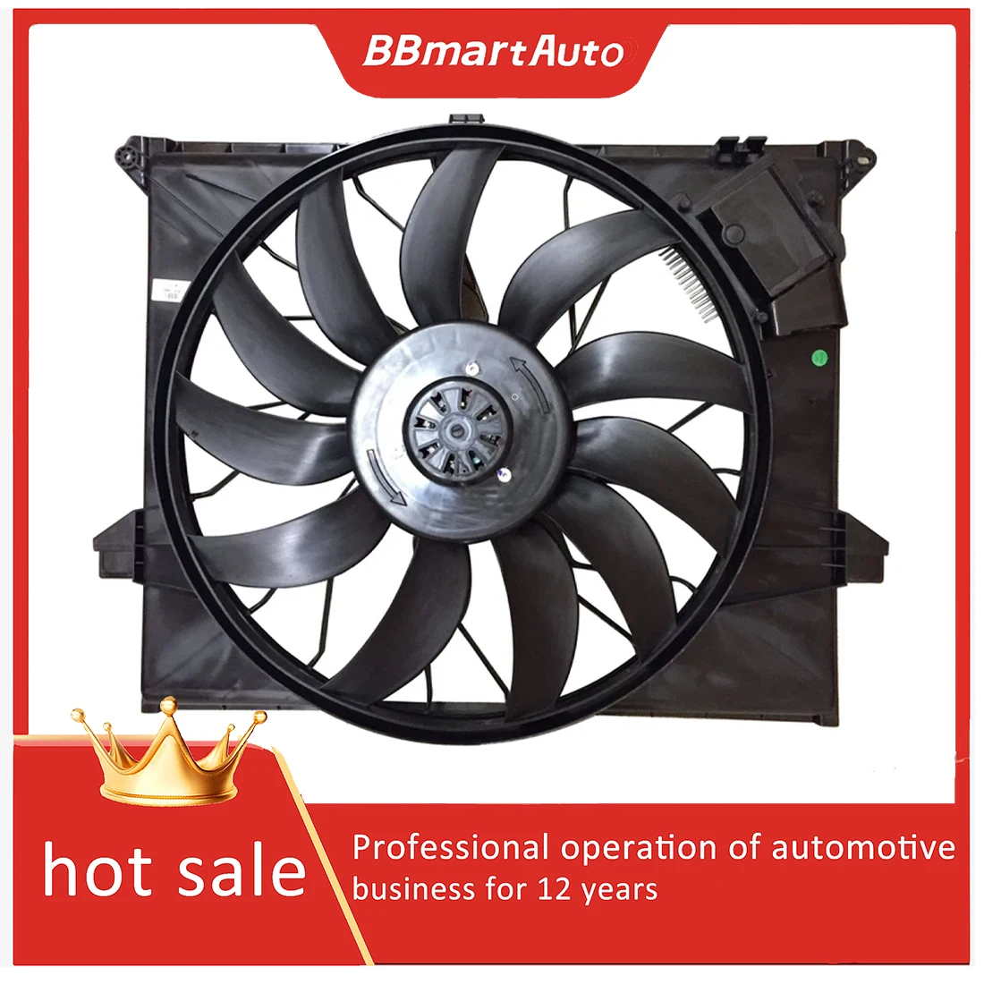 

1645000193 1645000493 1645000593 Radiator Cooling Fan Assembly For Mercedes-Benz W164 ML280 ML320 ML350 ML500 BBmartAuto