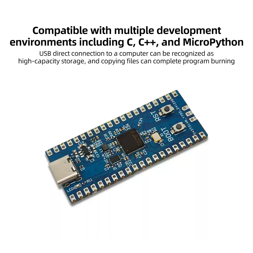 RP2350A Microcontroller Mini Development Board Type‑C Full GPIO Pins BOOT RST Buttons Debug Port Compact Embedded MCU Module