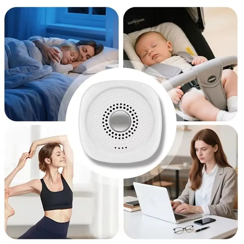 AINY-White Noise Sound Machine Newborn Baby Sleep Device Rechargeable For Kids Adults Assisting Sleep Sleep Sound Device