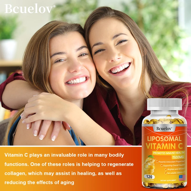 كبسولات فيتامين C بالليبوسومال - مضادات الأكسدة القوية، تعزز إنتاج الكولاجين، وتوهج البشرة، ويدعم صحة القلب والمناعة #4