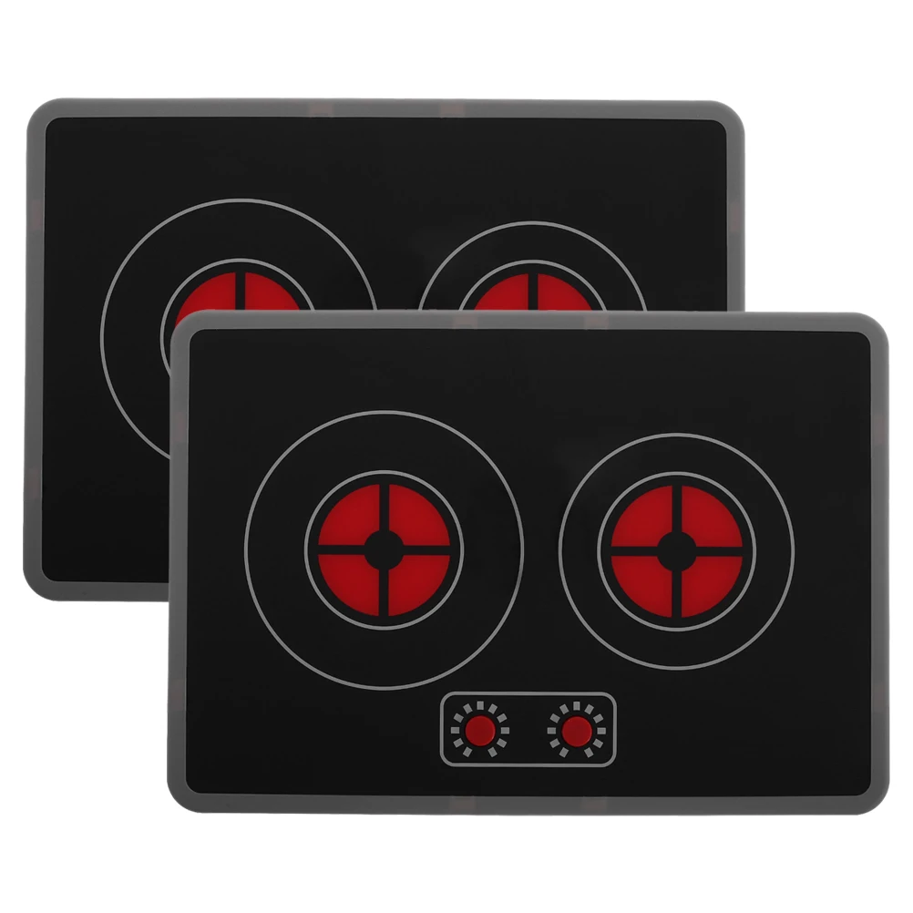 

2pcs Realistic Induction Cooker Play Appliance For Kids Lifelike Sound Light Educational Pretend Playset Accessories Toddler