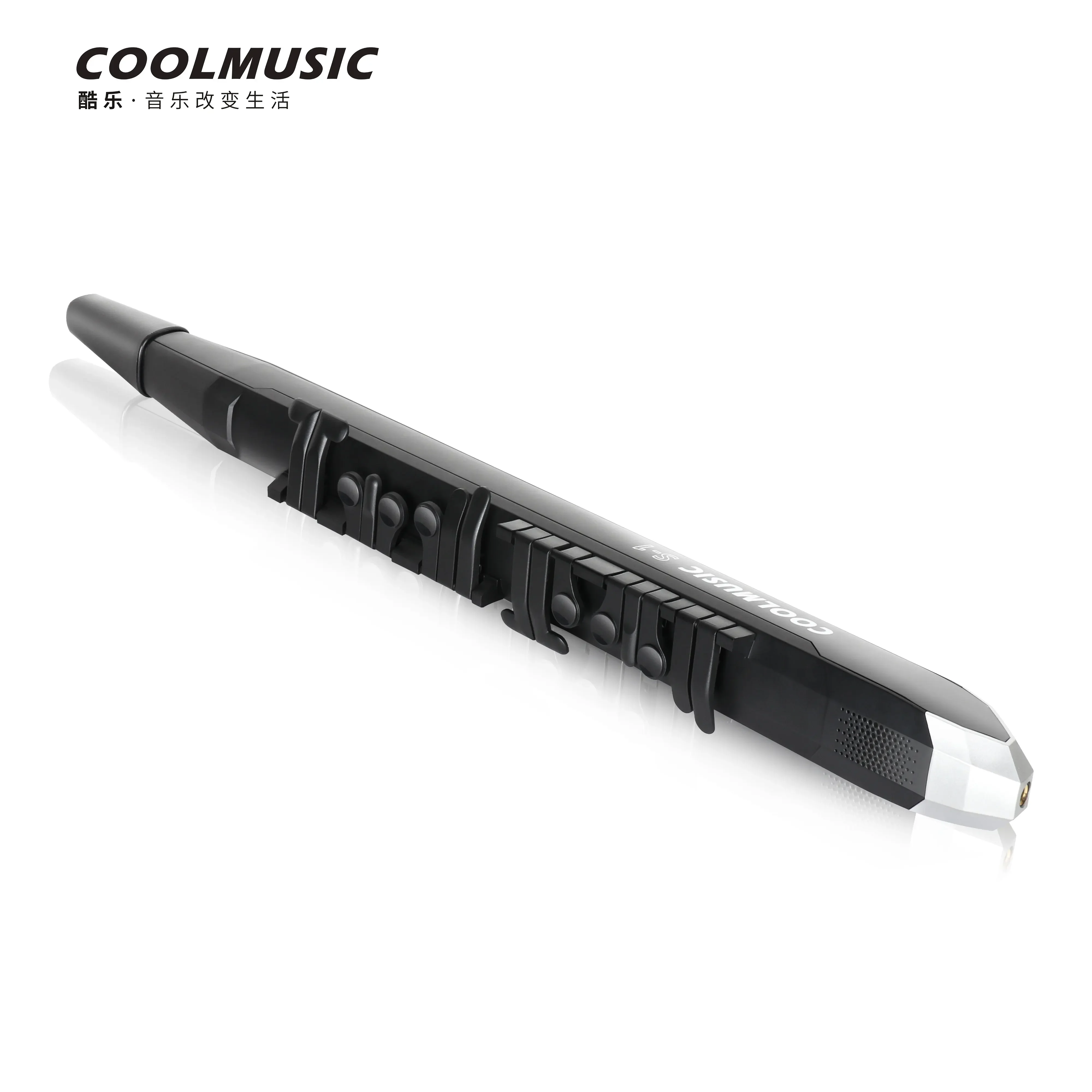 

COOLMUSIC S-1 Digital Wind Instrument, Mini Electronic Wind Instrument Set with Removable Nozzle and Rechargeable Battery, Built