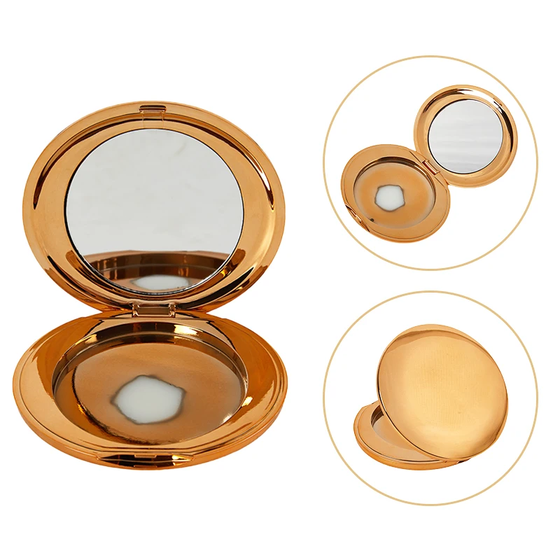 Portable Loose Powder Compact Container With Mirror Empty Reusable 6g Powder Case