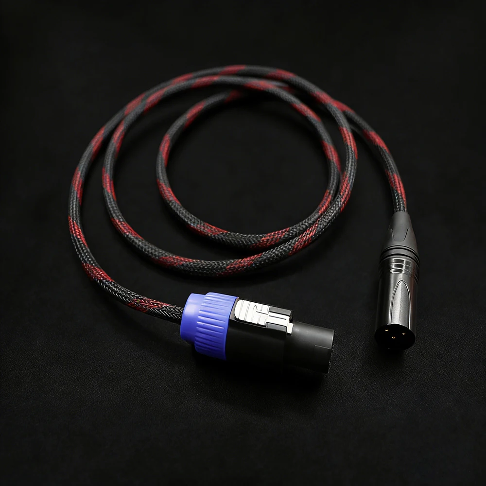 Speakon to XLR Cable Audio Speak-On Male to 3 Pole XLR Male / Female Extension DJ PA Gig Stage Microphone Mic 3 Pin Connection