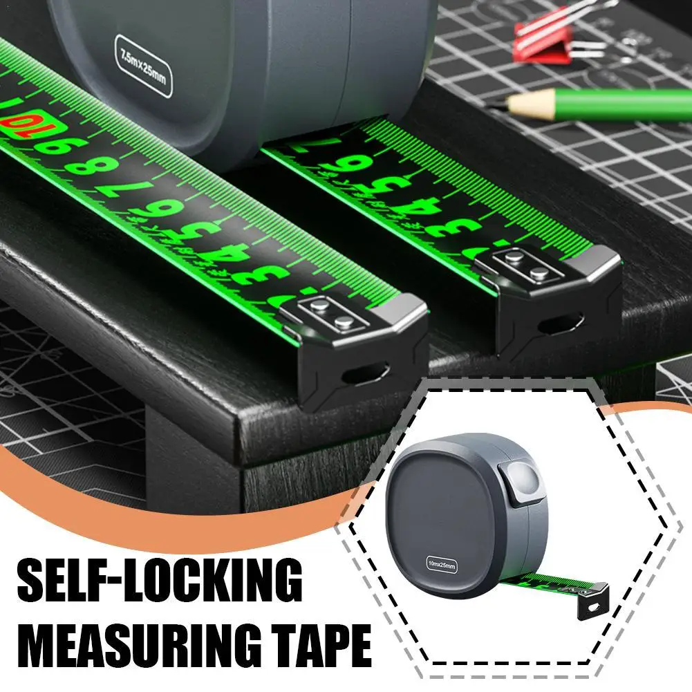 High-Precision 5M Mini Measuring Tape - Thickened Steel Tape Measure with Retractable Ruler for Woodworking and DIY Projects