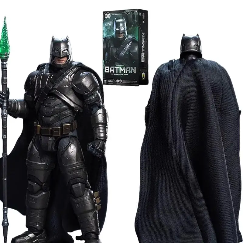DC Fondjoy 1/9 Figura de Ação Batman com Armadura Pesada 19cm Batman v Superman BVS Edição Limitada Cabeça Esculpida Modelo Colecionável Brinquedo Presente