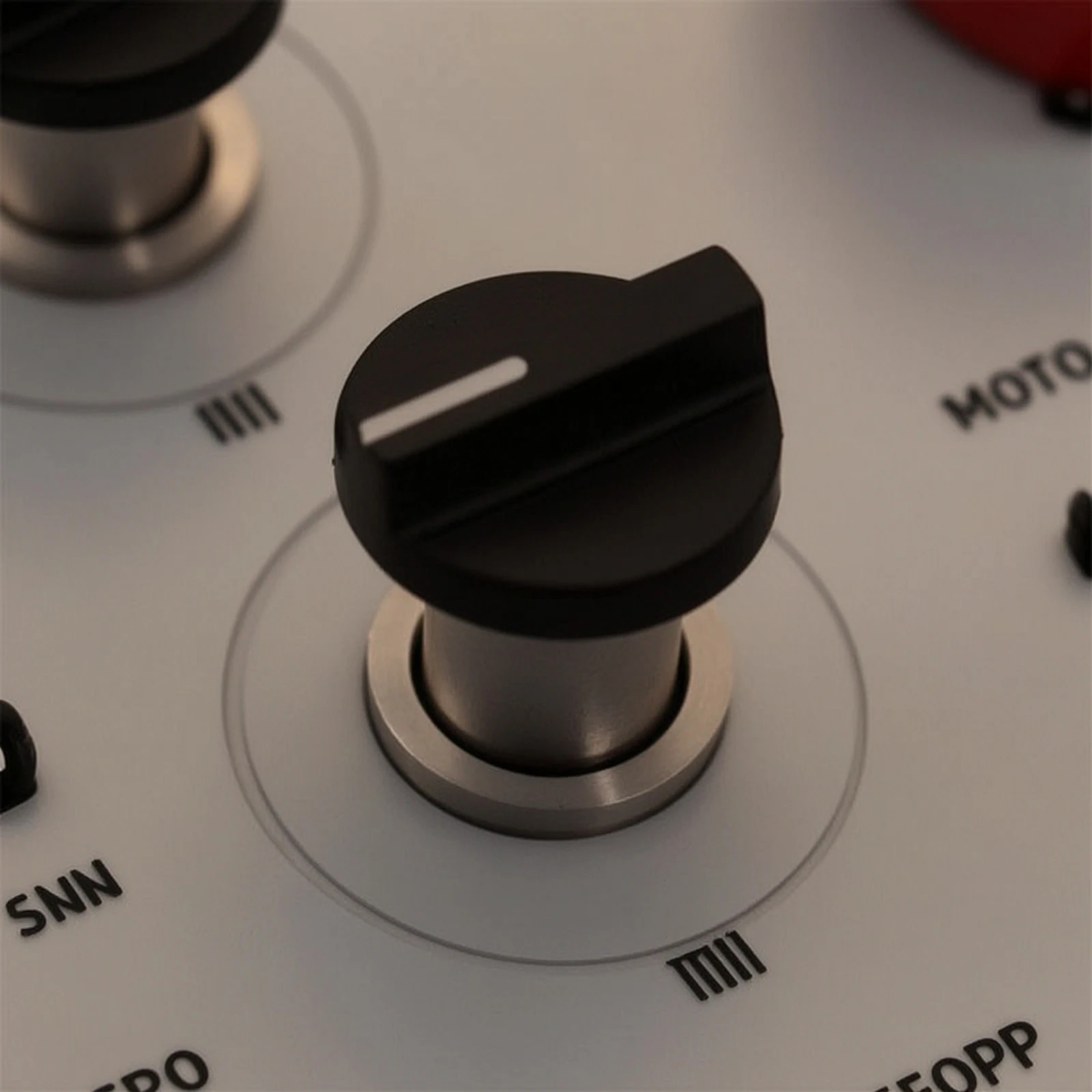 Potentiometer Knob with 6 Mm Shaft Hole 25mm Potentiometer Control Knob Cap Slotted Plastic for DIYers, Audio Equipment