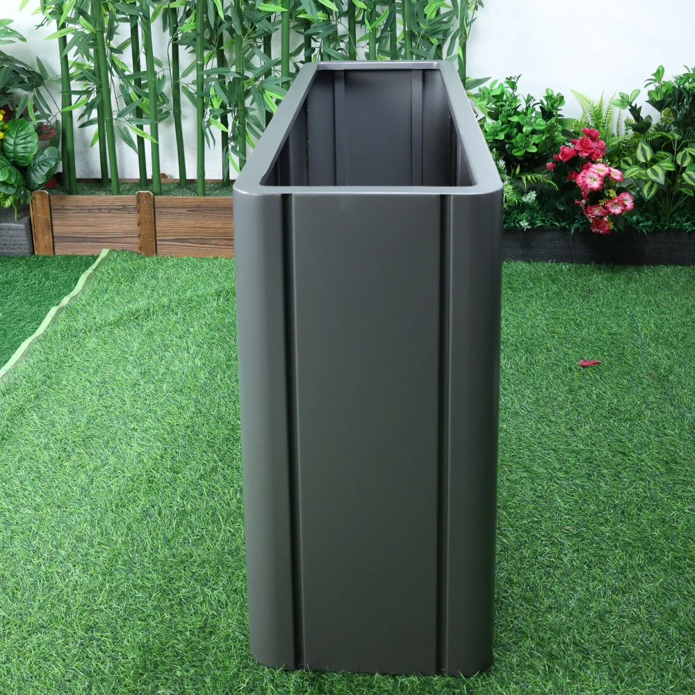 

Custom Outdoor Metal Garden Pots Big Metal Material Galvanize Iron Steel Pots Flower Planters Large Planters Planter Box Outdoor