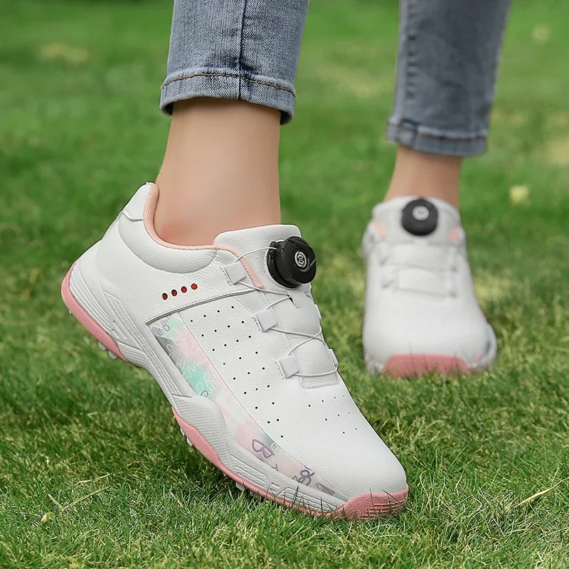 Professional Golf Shoes for Women, Luxury Golf Sneakers, Walking Shoes for Golfers, Ladies Sneakers, Plus Size, 36-42, New