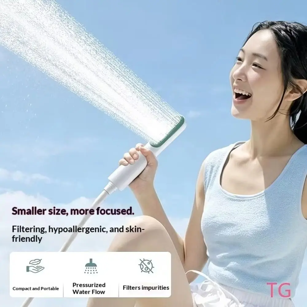 Portable High Pressure Shower Head Retractable Universal Portable Shower Head Filter Handheld High Pressure Shower Head Hotel