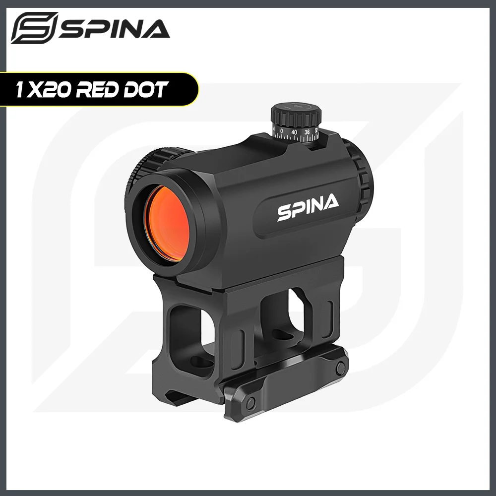 

SPINA OPTICS 1x20 Red Dot Rifle Sight With QO Mount Tactical Quickly Shooting Pistol Red Dot Fit CBQ AR15.556.9mm etc