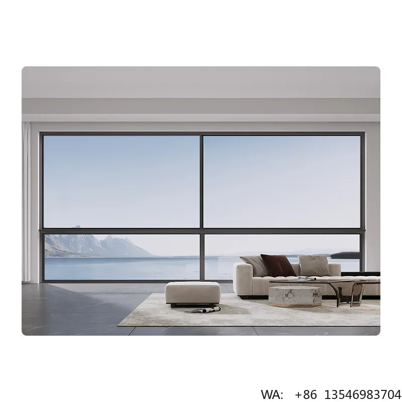 

Wholesale Price Balcony up and Down Sliding Glass Window Frame Sliding Balcony Window Custom Motorized Sliding Guillotine Window
