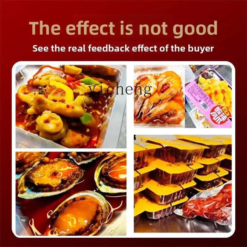 

cc27 takeaway fresh-locking box sealing machine lunch box baler Lu Wei Zhou black duck fresh-keeping box plastic bowl fast