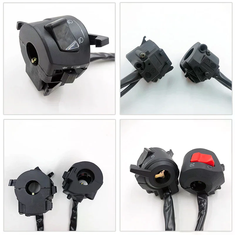 

Универсальные переключатели на руле мотоцикла с дросселем, сигнальный сигнал поворота, фара, электрический запуск, переключатель контроллера руля