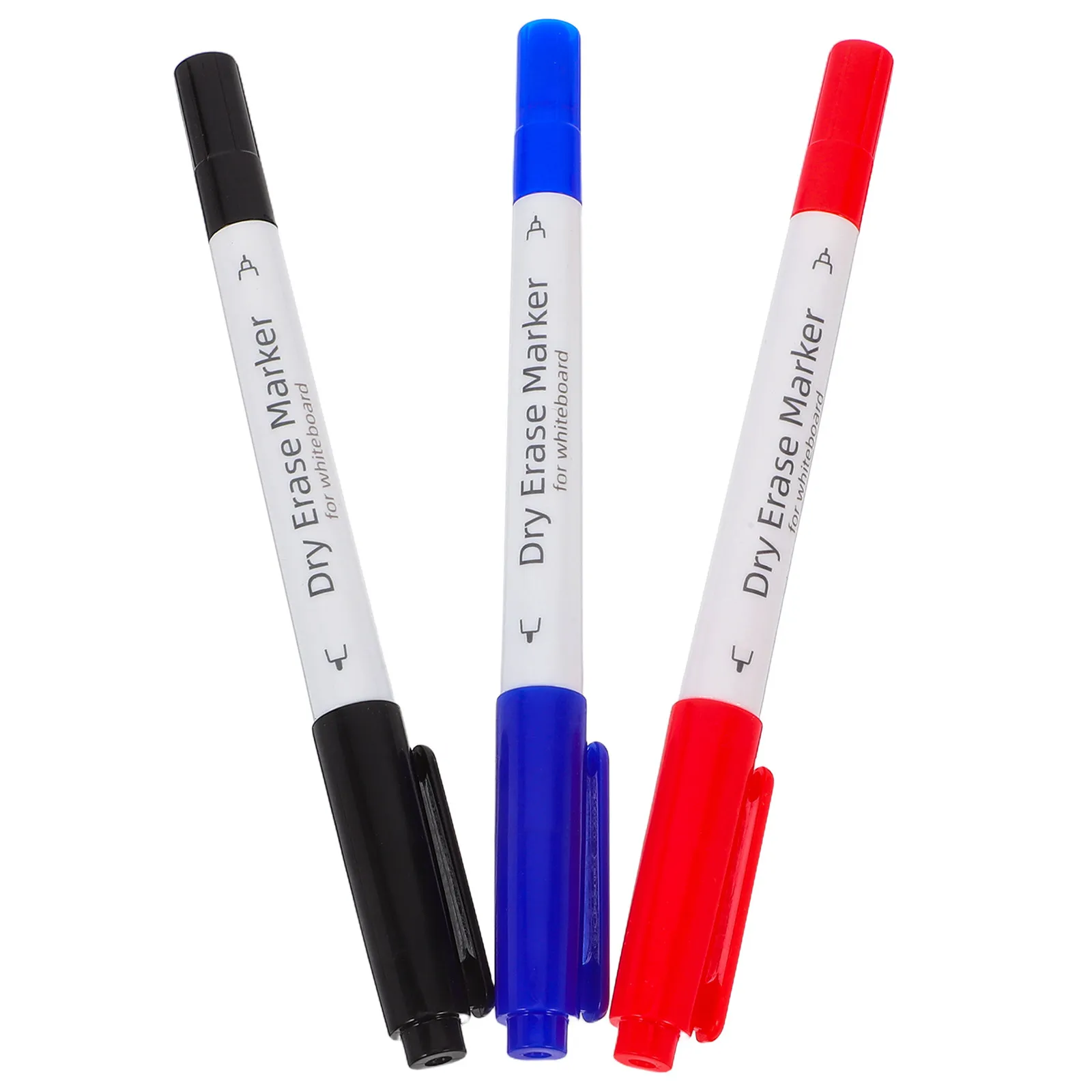 3Pcs Dual Tip Markers For Restaurant Menu Board Office Worker Erasable Whiteboard Seamless Writing Dry Wipe Study