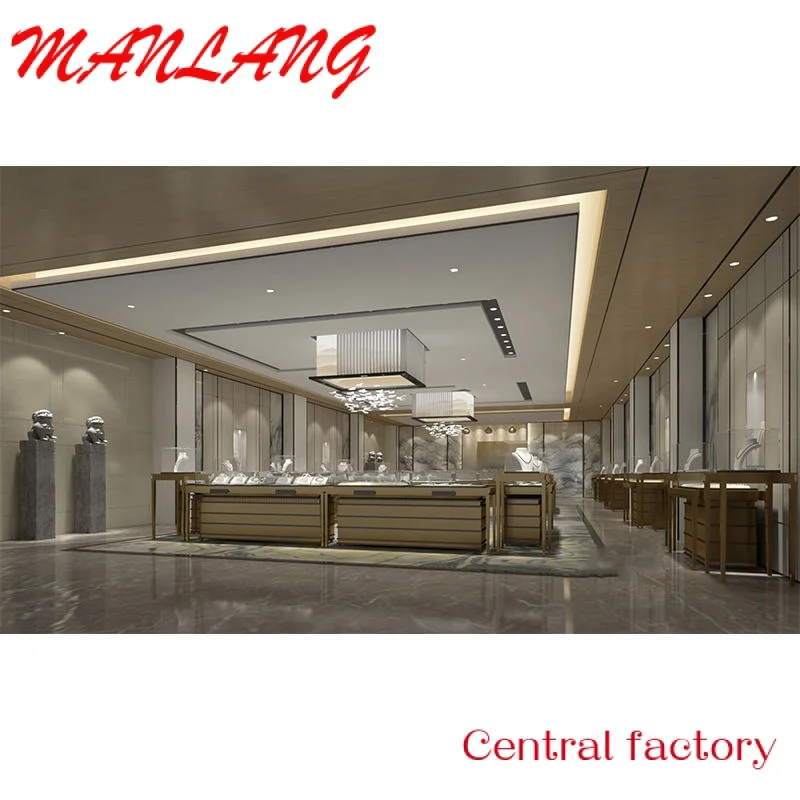 

CustomCustom high end jewelry's store glass display showcase for sale jewelry display cabinet jewels mall counter