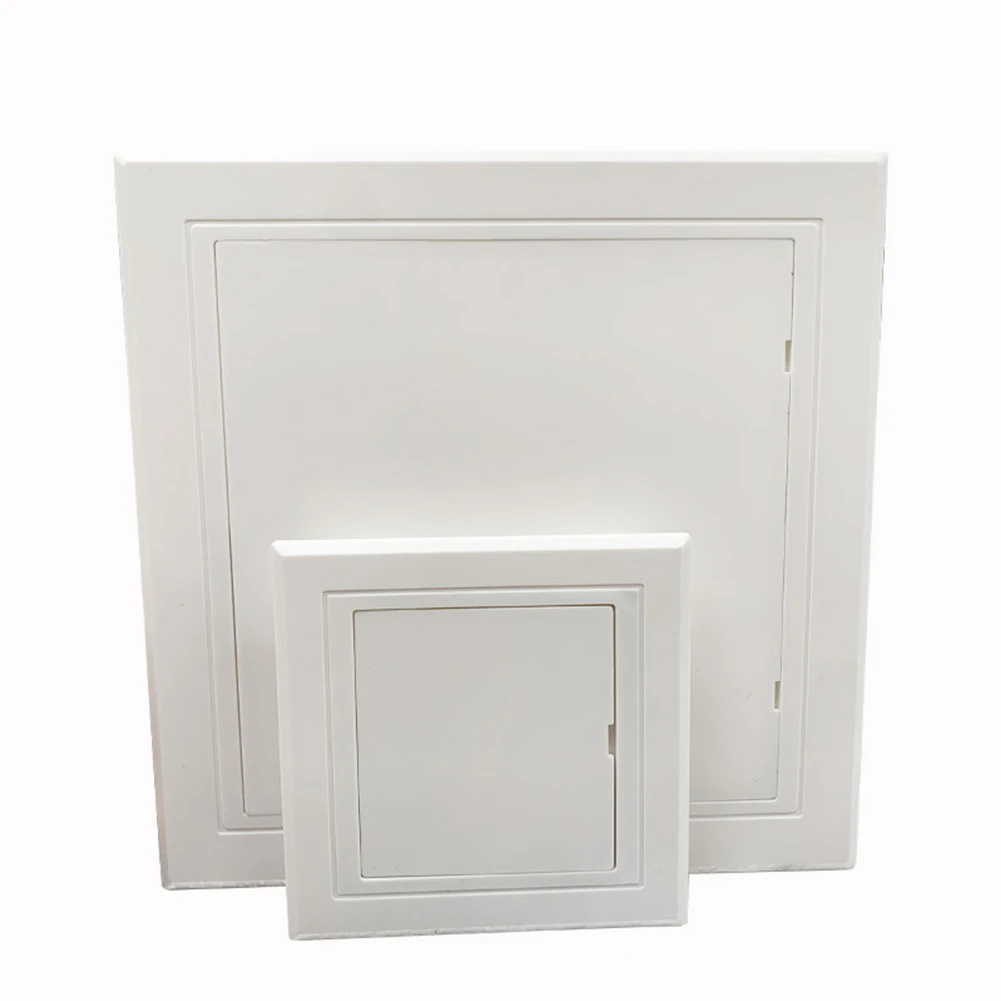 

Access Panel for Plumbing and Electrical Inspection White Hatch Cover with Effortless Hinged Opening Mechanism
