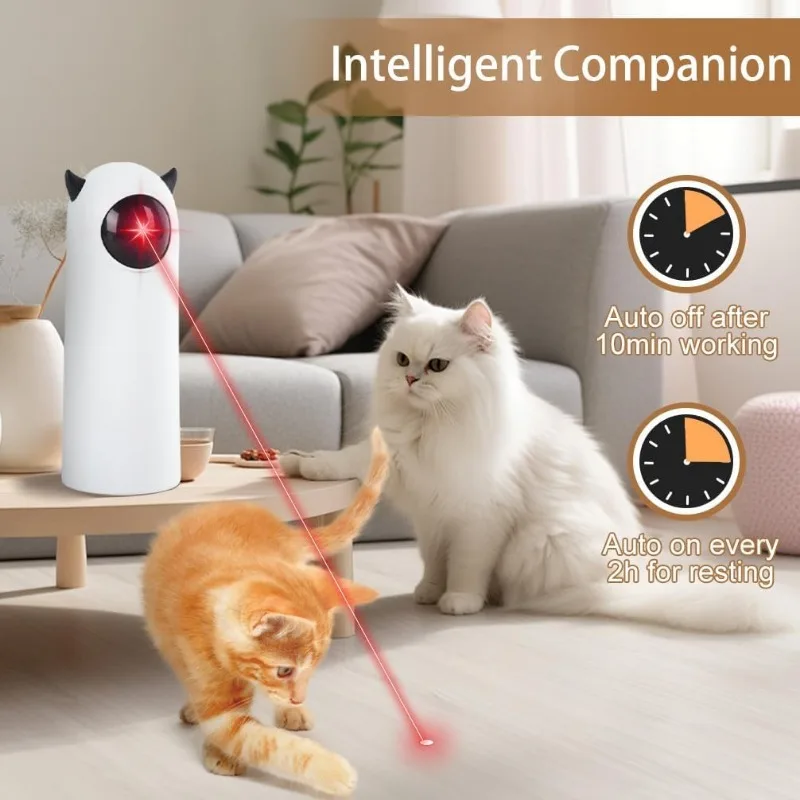 Automatic Cat Toys Interactive Smart Teasing Pet LED Laser Indoor Cat Toy Accessories Handheld Electronic Cat Amusement Pet Toy