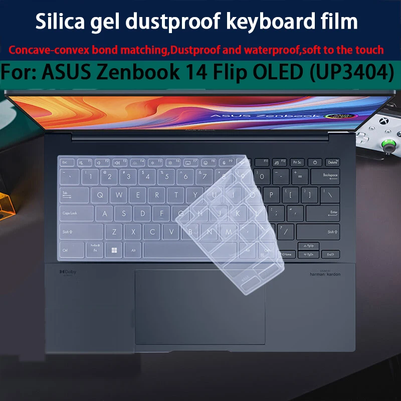 For 14-inch ASUS Zenbook 14 Flip OLED UP3404 Keyboard Film  laptop Screen Film Privacy Protection Anti-peep Film Anti-blue Film