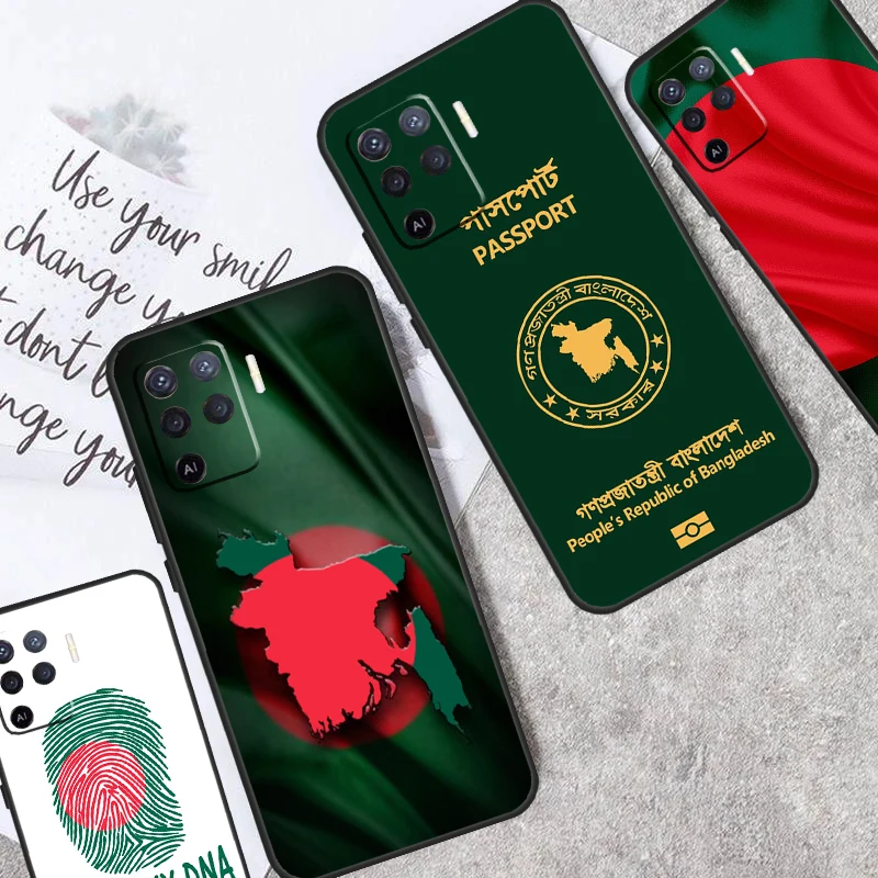 Bangladesh Flag For OPPO A76 A96 A16 A58 A78 A98 A5 A9 A53 A17 A57 A77 A15 A52 A72 A93 A74 A94 A54S Case