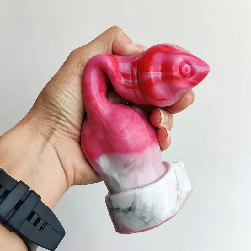 Realistic Dog Knot Penis Sleeve Gory Meat Fantasy Animal Cock Extender Soft Silicone Sex Toy For Couples Dick Cover BDSM Game