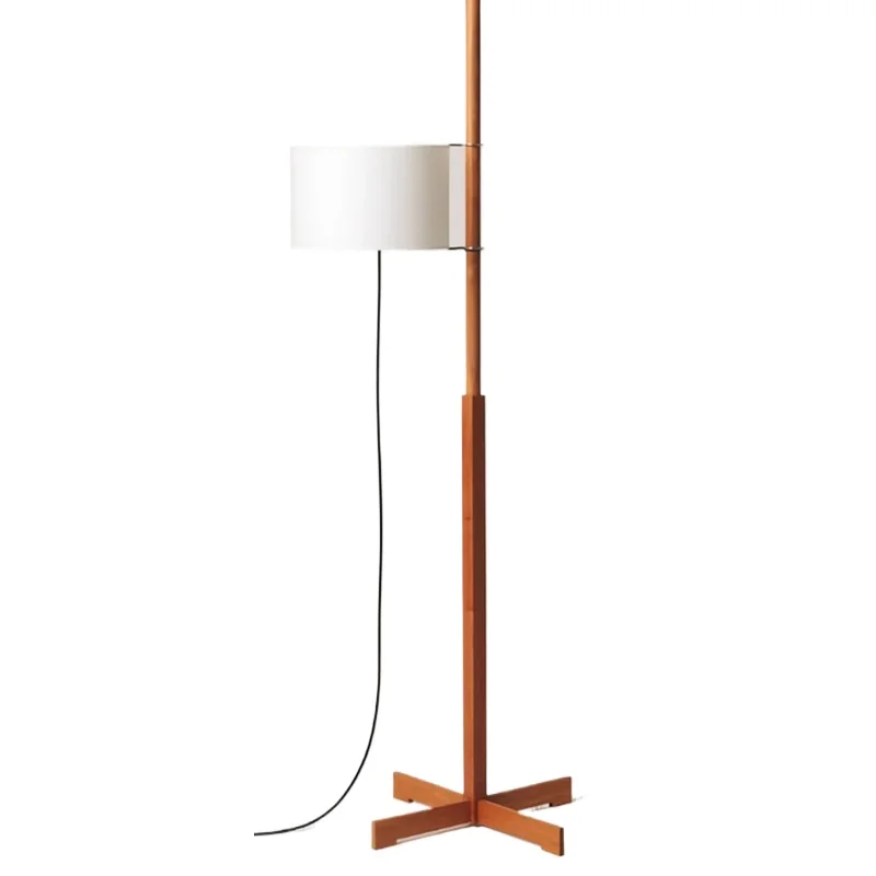 

Walnut floor lamp, wabi-sabi wind next to the medieval sofa, living room log wind adjustable atmosphere light