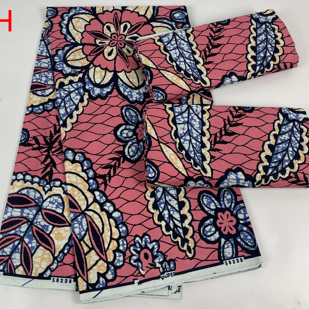 2024 New Design 100% Cotton Top Quality Supe Hollande Wax African Fabric For Wedding Dress Making Craft Loincloth Y5