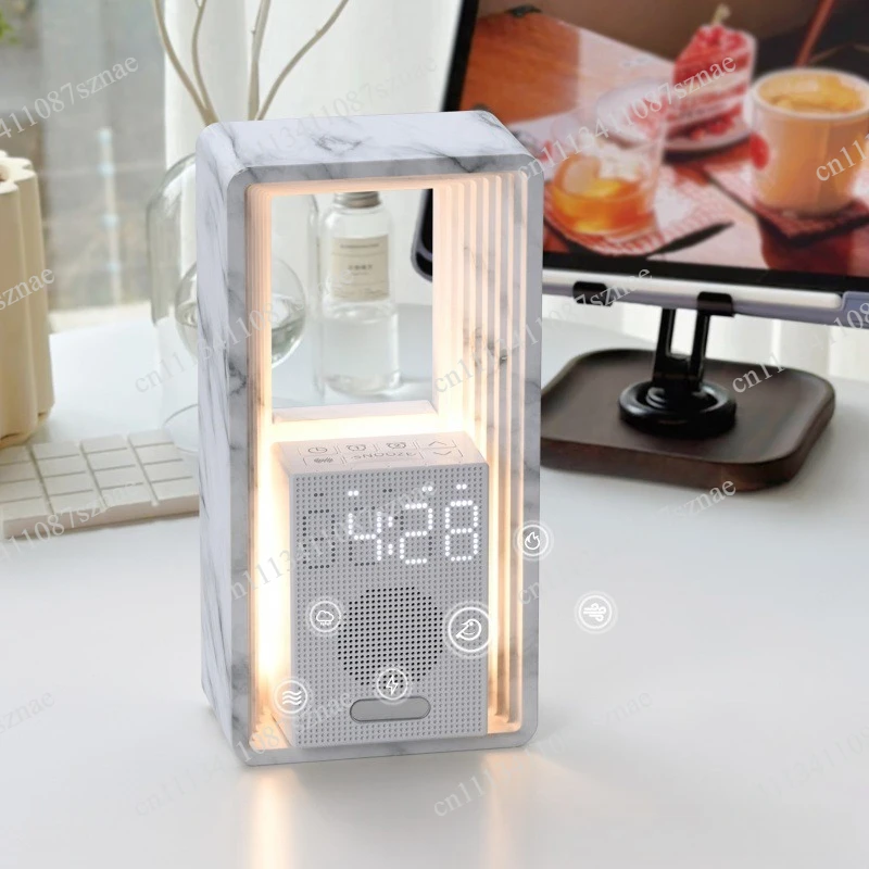 Simulated sunrise wake-up alarm clock sleep audio night light high value bedside small desk lamp