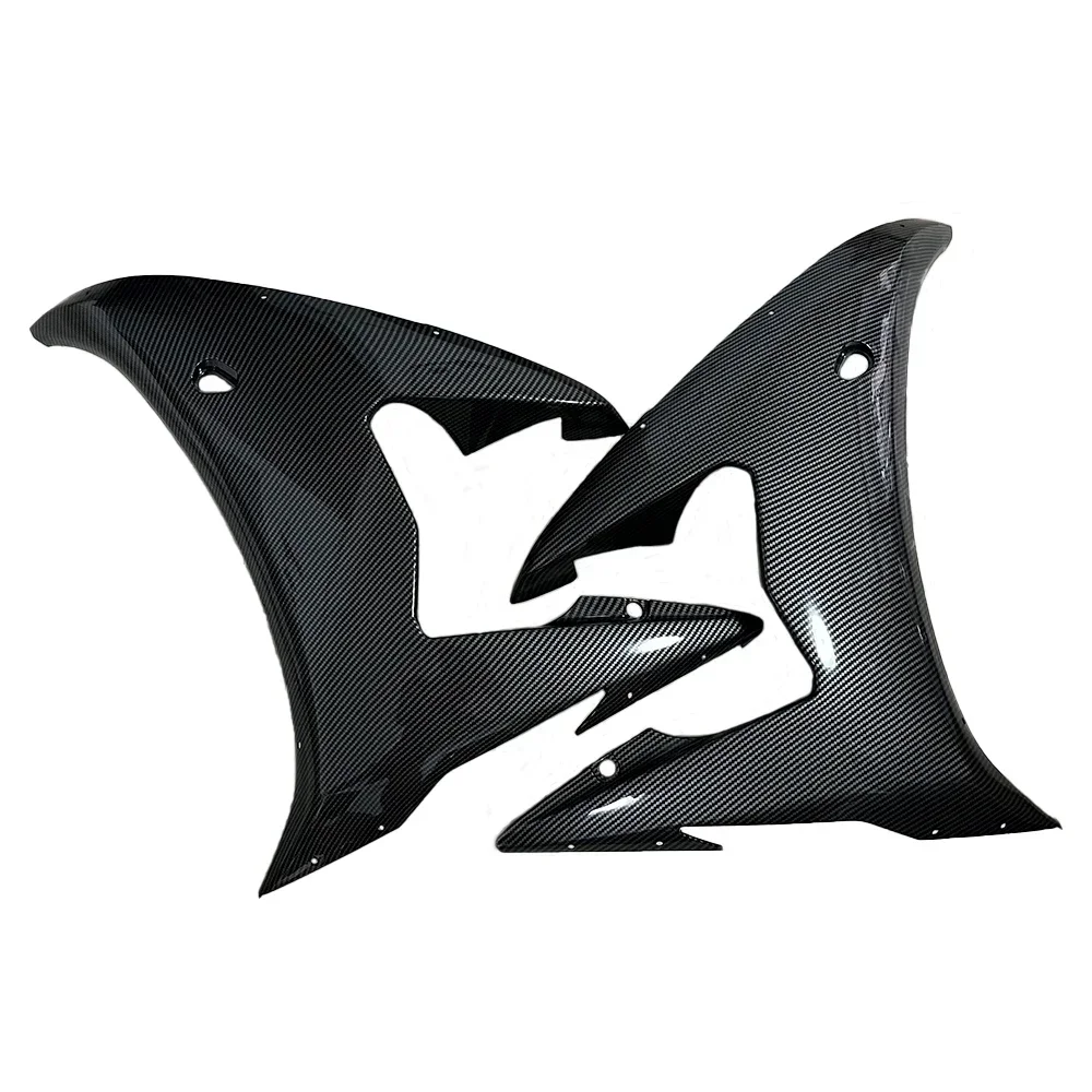 For YAMAHA YZF R6 2003 2004 2005 Carbon Fiber Color Front Side Radiator Cover Panel Fairing