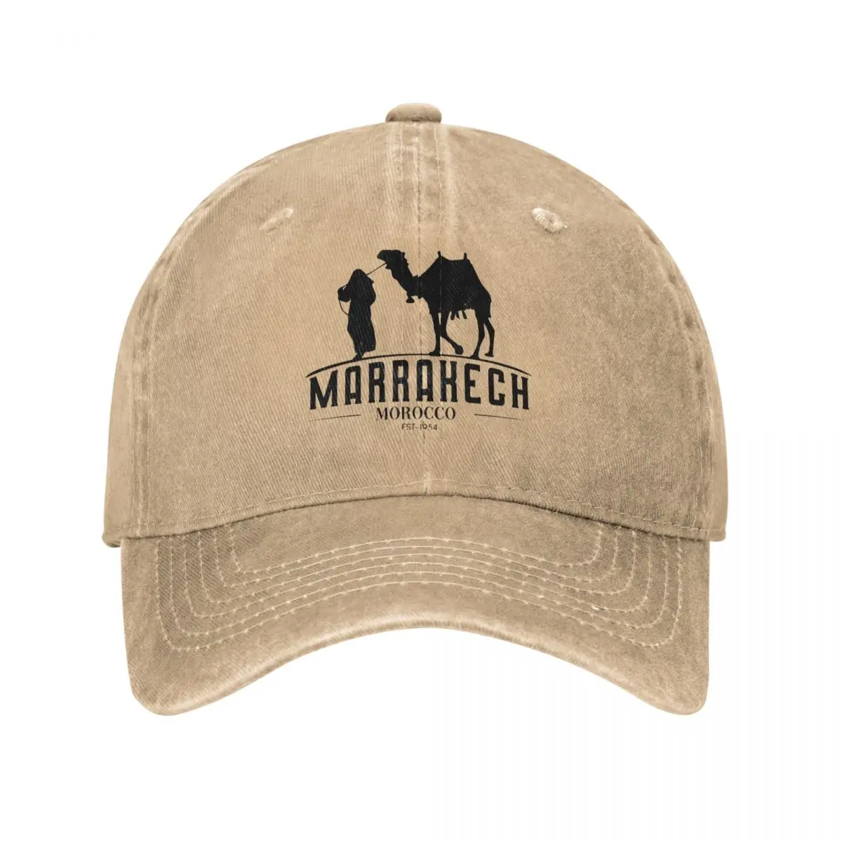 

Marrakech Morocco Unisex Baseball Cap Washed Cotton Cap Vintage Casual Outdoor Sports Hat