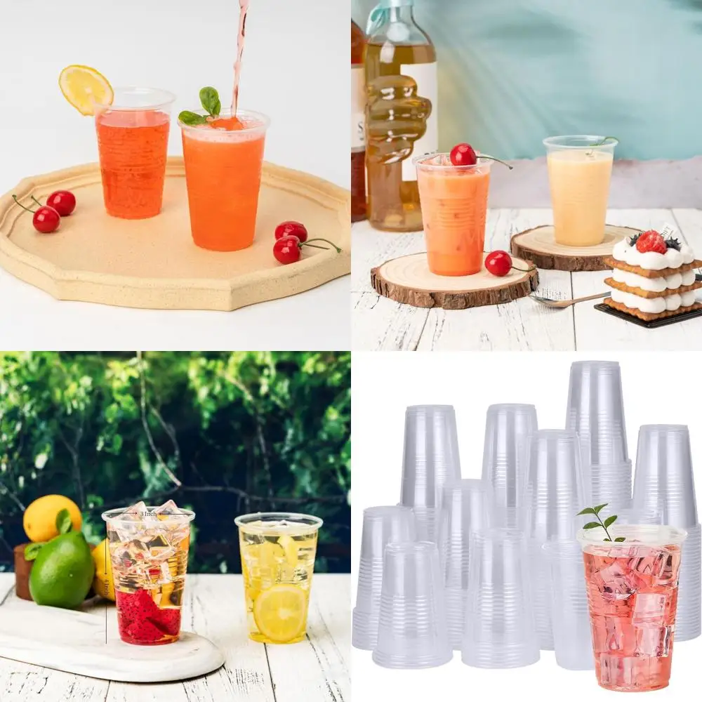 

9 oz Clear Disposable Plastic Cups, 2000 Pack, Ideal for Weddings, Thanksgiving, Birthdays, Halloween, Christmas Parties