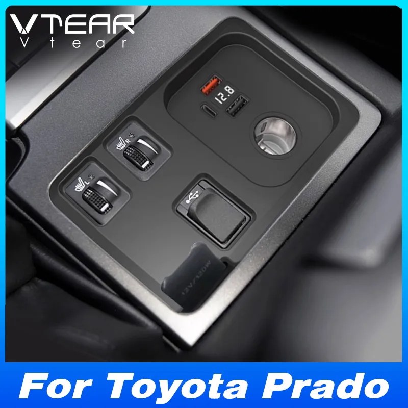 

For Toyota Land Cruiser Prado 150 J150 2010-2017 Car Cigarett Lighter Splitter Plug Adapter Fast Charging Interior Accessories