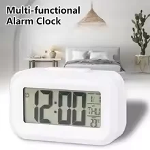 1/2PCS Random Color Multifunctional Digital Clock Desktop Alarm Clock with Calendar, Thermometer, Intelligent LCD LED Clock
