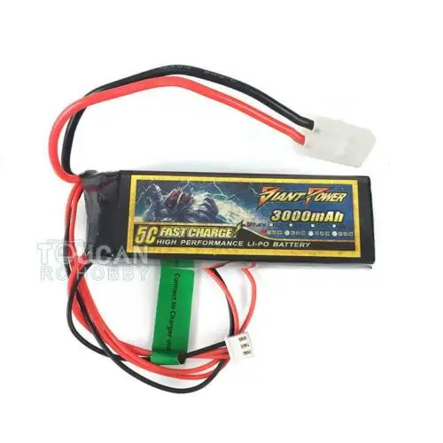 3000MAH 7.4V MF3021 Lipo Battery For Mato Heng Long 1/16 RC Tank Car Boat TH19214-SMT4