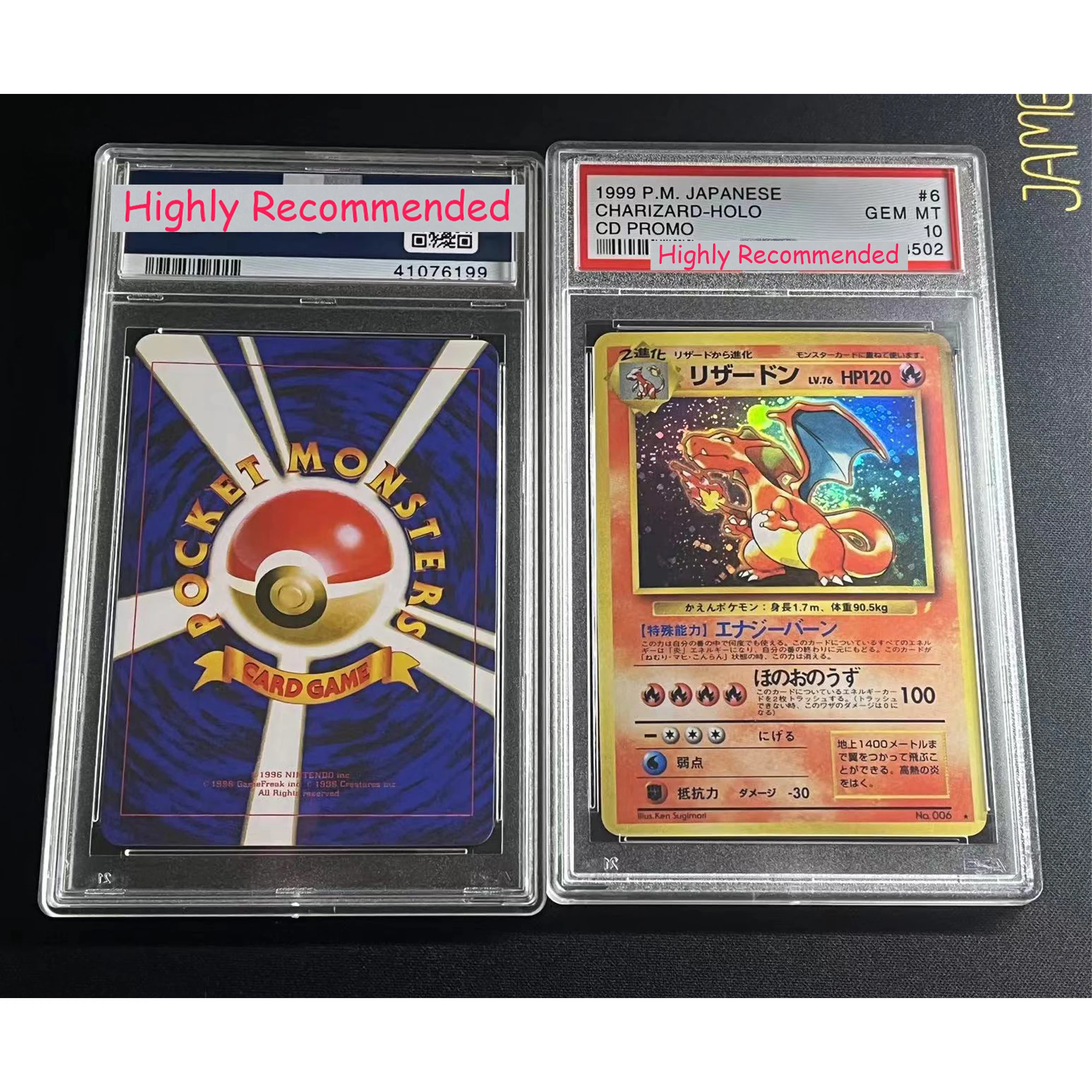 Diy Self Made PTCG Charizard Mew Rayquaza Umbreon Collection Card Copy Version 10 Rating Card Anime Game Card Gift Toys