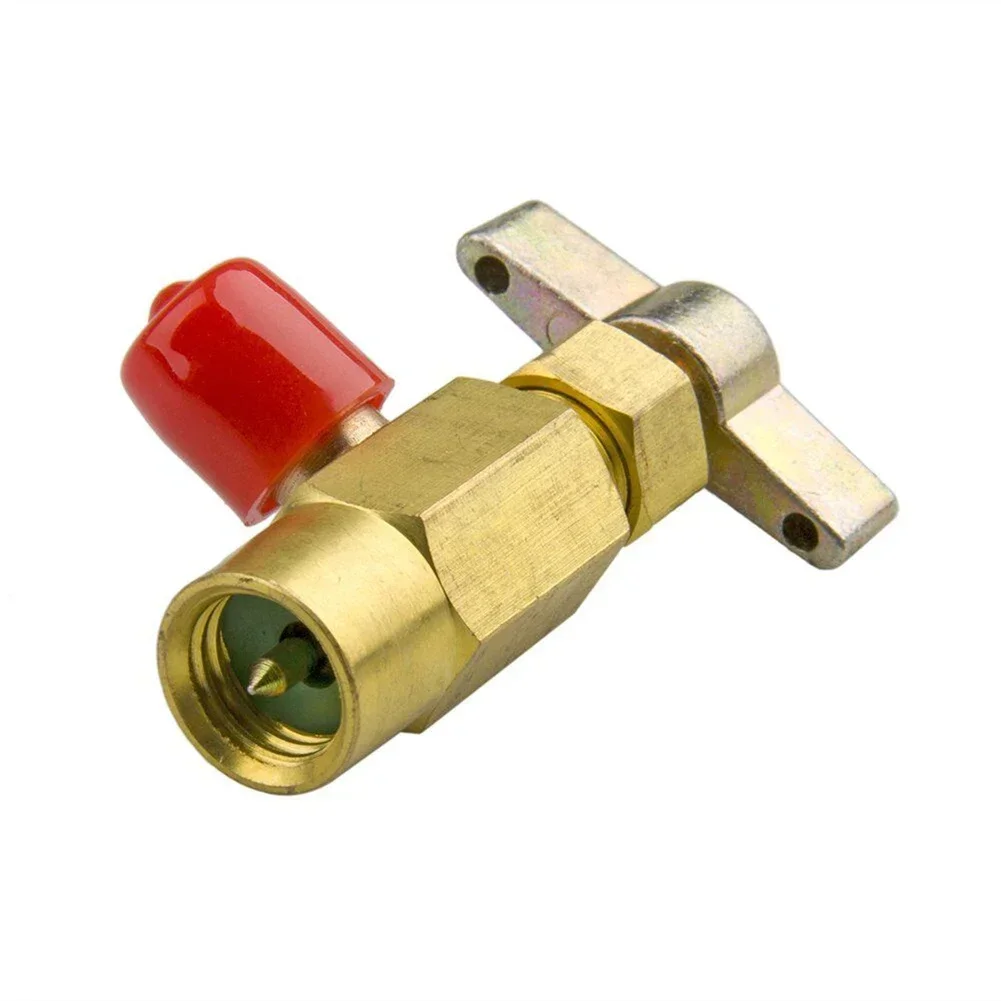 

1pc Exchange Brass Faucet Self-Sealing Refrigerantion Opener A/C Can Tap Tapper Adapter 6x3.5cm Dispensing Valve Accessories