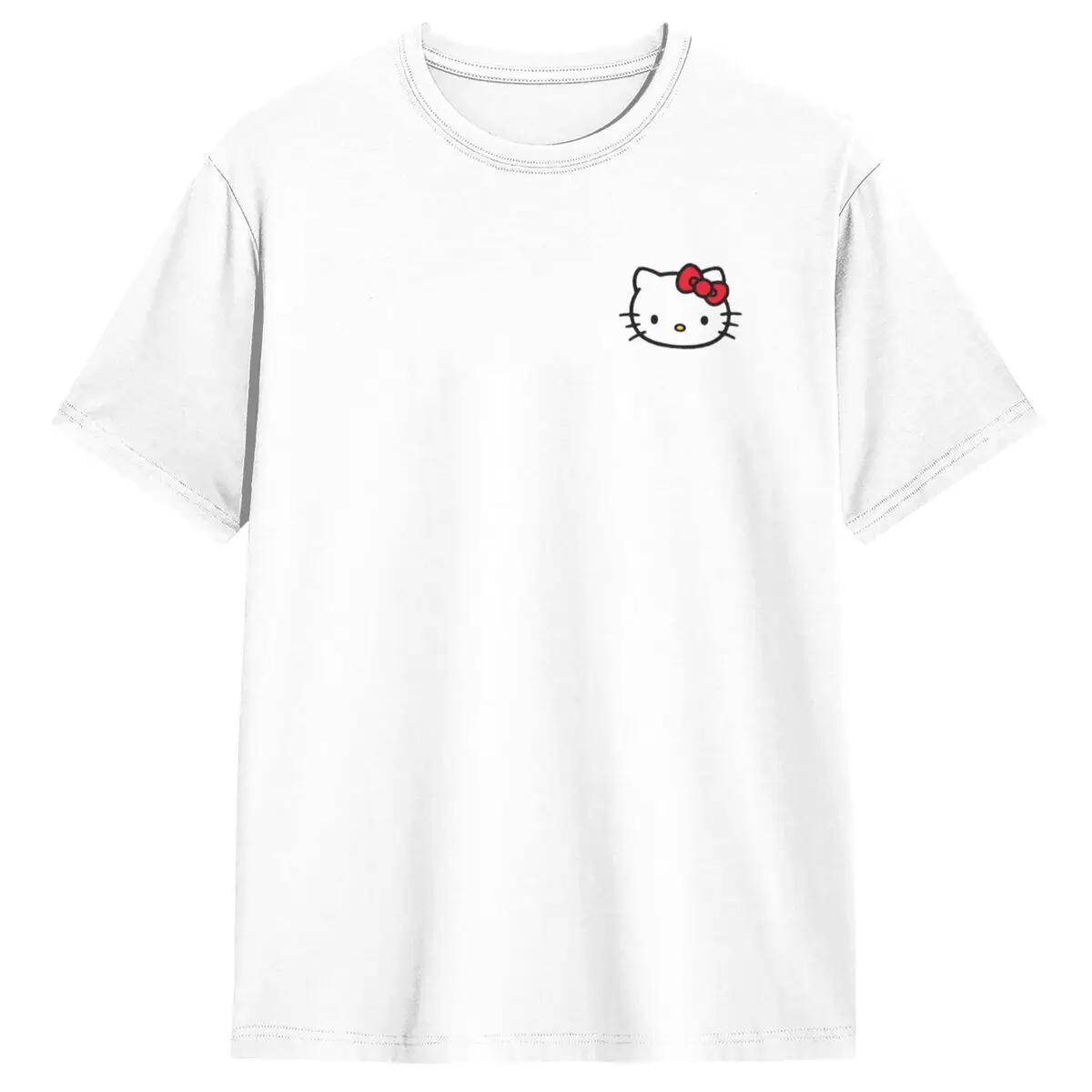 

Vintage T-Shirt Hello Kitty Pure Cotton T Shirts Hippie Tee Shirt for Men Summer Y2K Casual Print Short Sleeve Top Tees